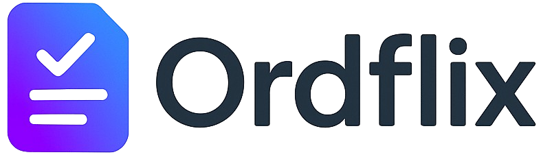 Ordflix - Ordens moldadas ao seu negócio
